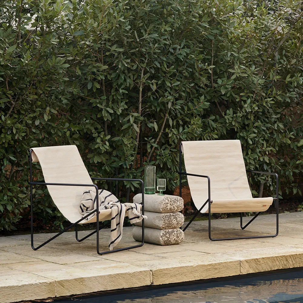 Desert Lounge Lenestol Black/Cloud