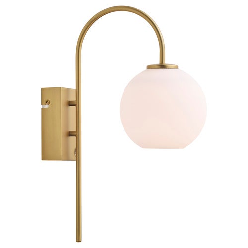Ballong vegglampe Satin Brass