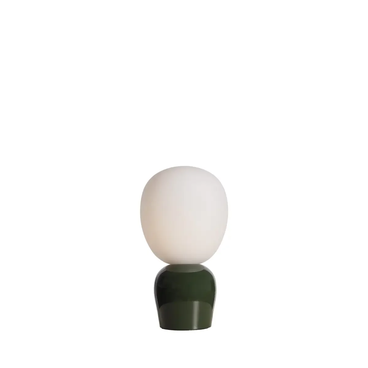 Bordlampe Ø18,4 x H33,5 cm Metall/glass Blank skoggrønn