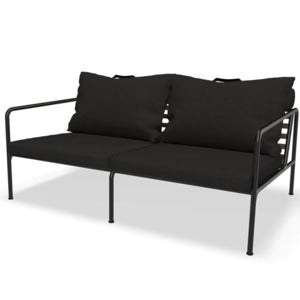 Avon 2-seters sofa Charcoal/Black 