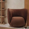 Rico Lounge Lenestol Rich Velvet - Soft brown