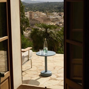 Linear Steel Salongbord Ø42 cm Grey 