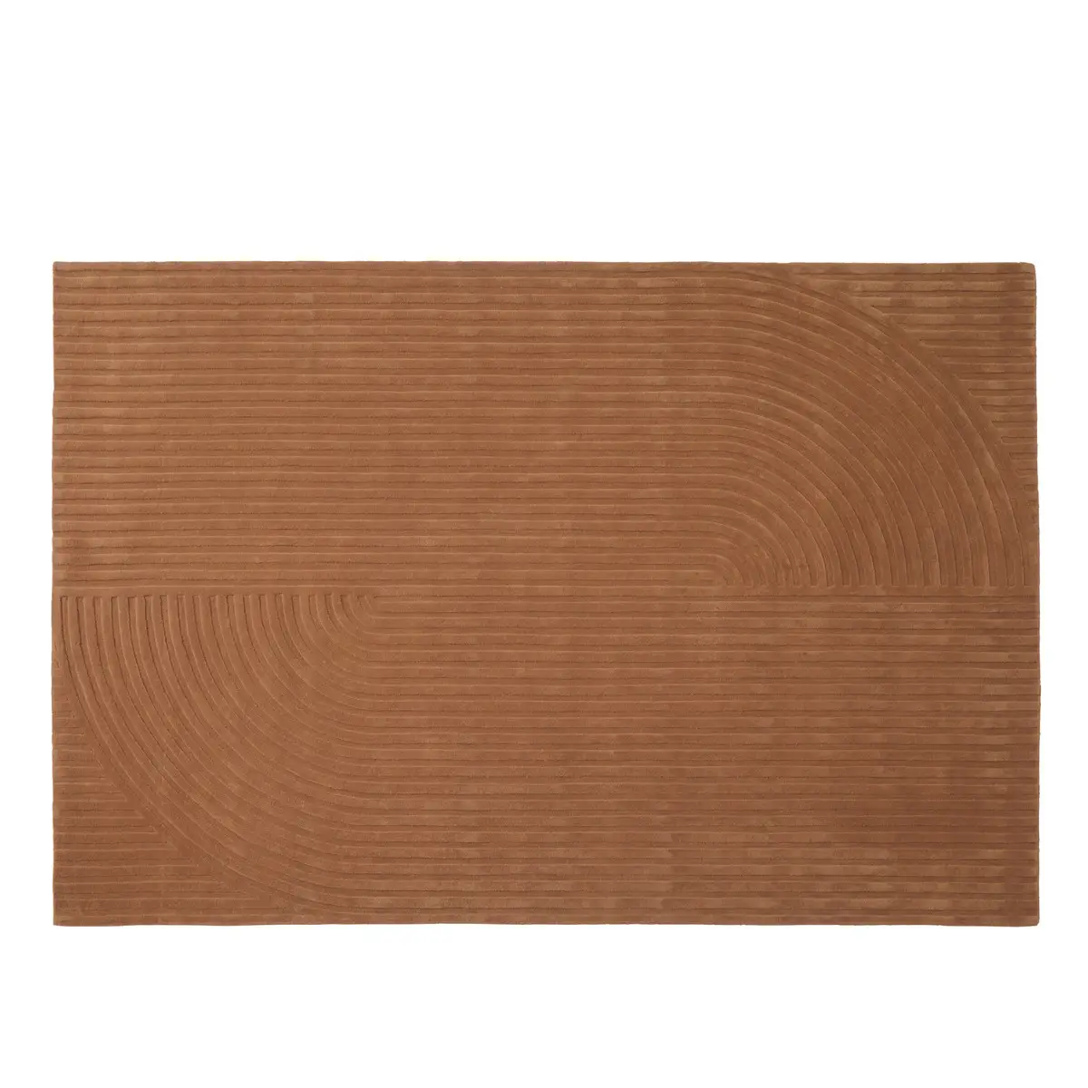 Relevo Teppe Quattro - 200 x 300 cm - Burnt Orange