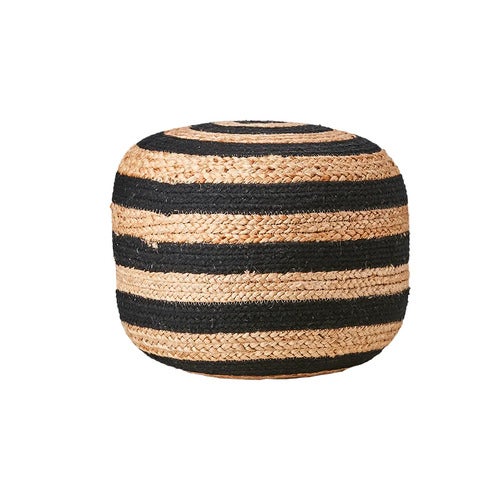 JUNI puff sort/naturlig