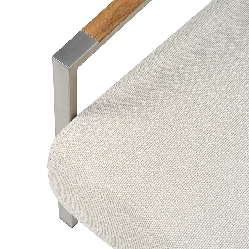 Naos lenestol  Stainless steel / Dot beige