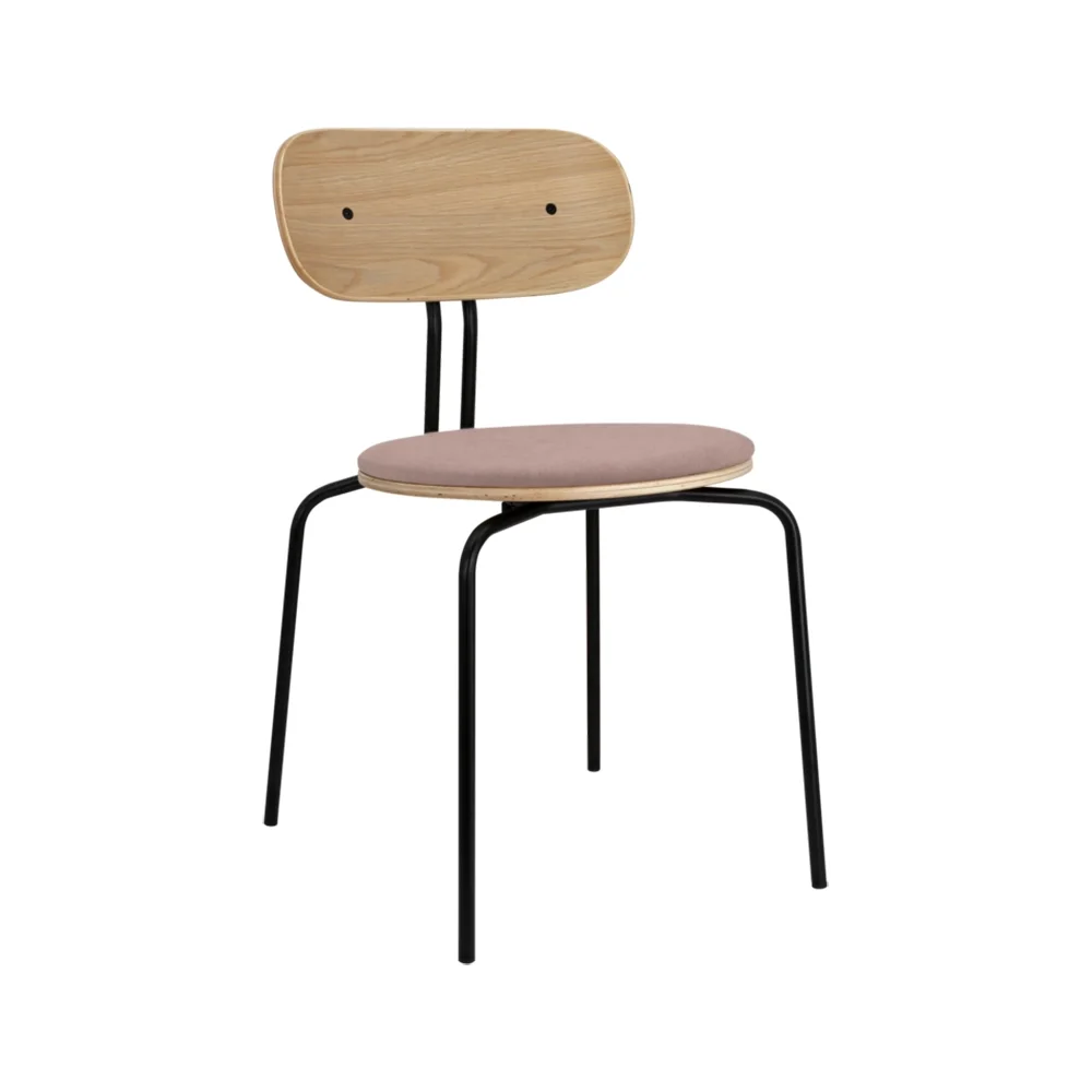 Curious spisestol eik/svart metall Stone Rose