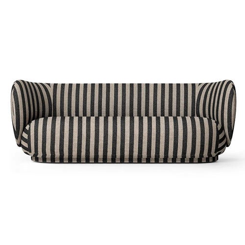 Rico 3-seter sofa Louisiana - Sand/Black