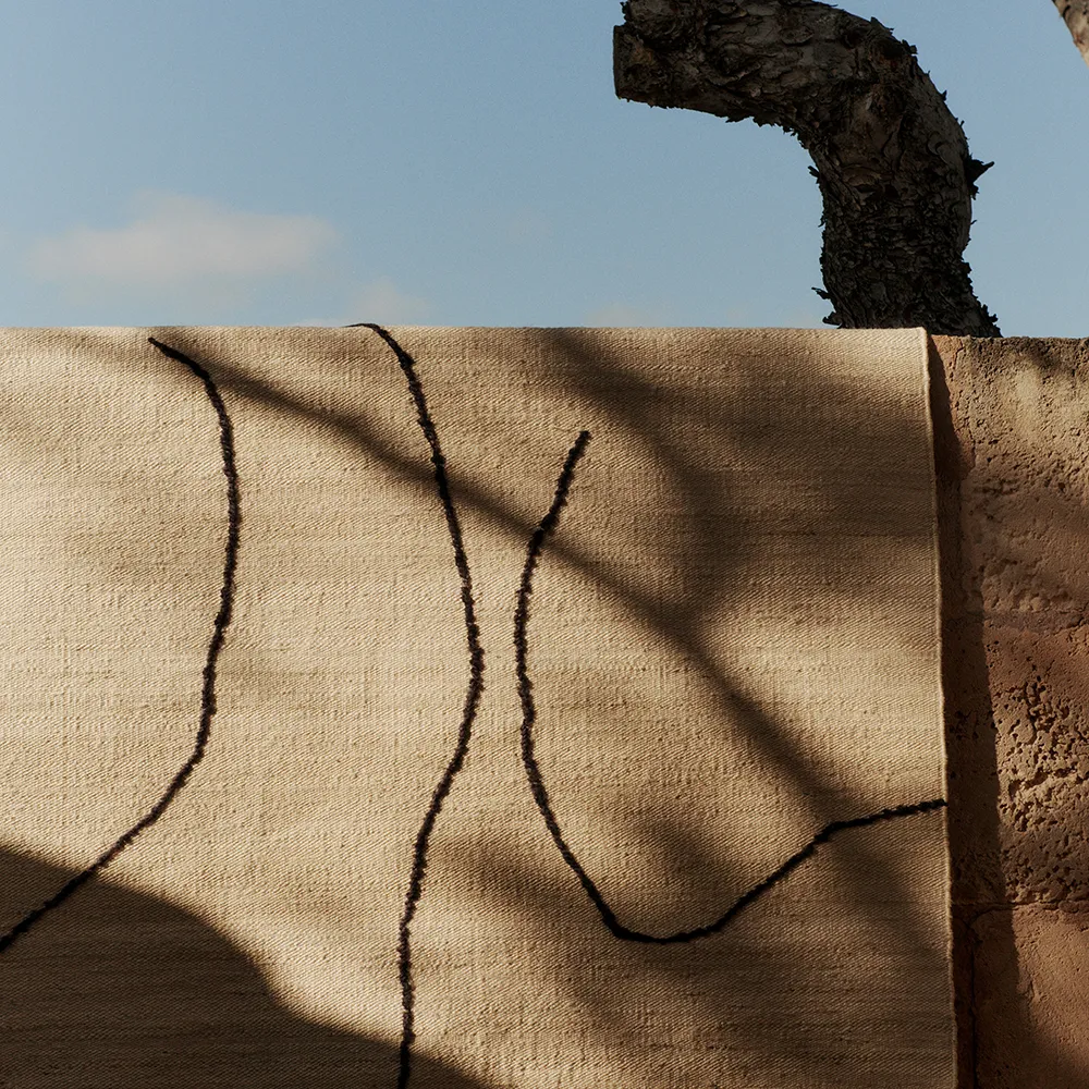 Håndvevd Teppe i Jute Gesso Off-White 140x200 cm