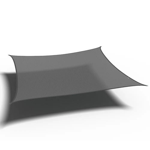 Coolfit solseil firkantet 500x500cm grey
