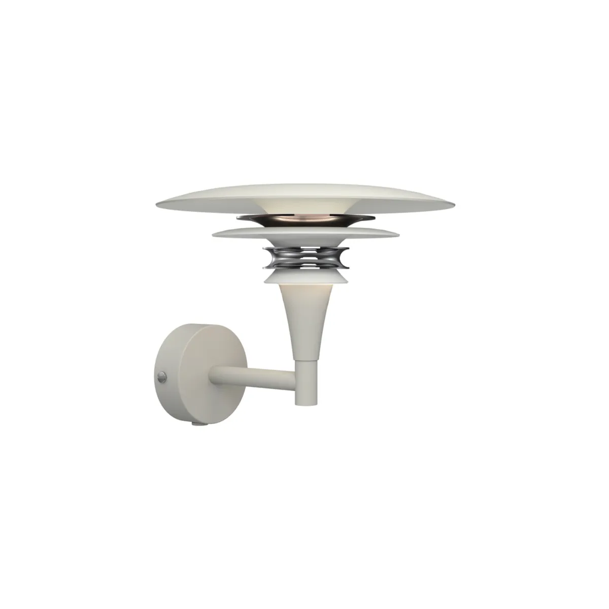 Diablo vegglampe Ø20x20,8xH16,6 cm metall sand/metallisk bronse