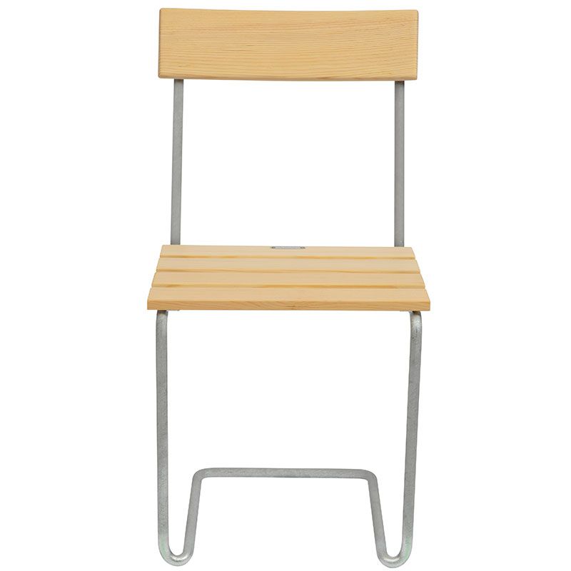 Stol 1 furu Grythyttan Stålmöbler