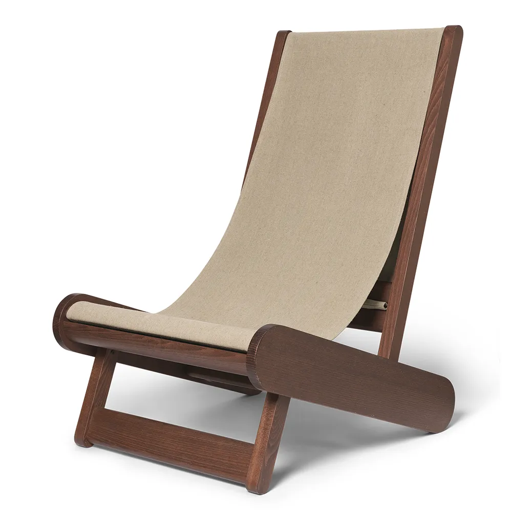 Hemi Lounge stol- Dark Stained/Natural