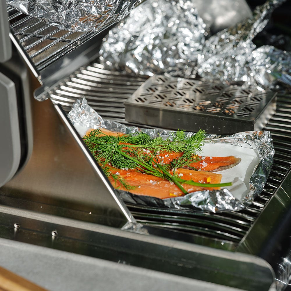 Fornax utekjøkken svart/teak Brafab