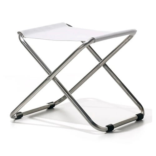 Chico fotpall hvit aluminium/textilene 