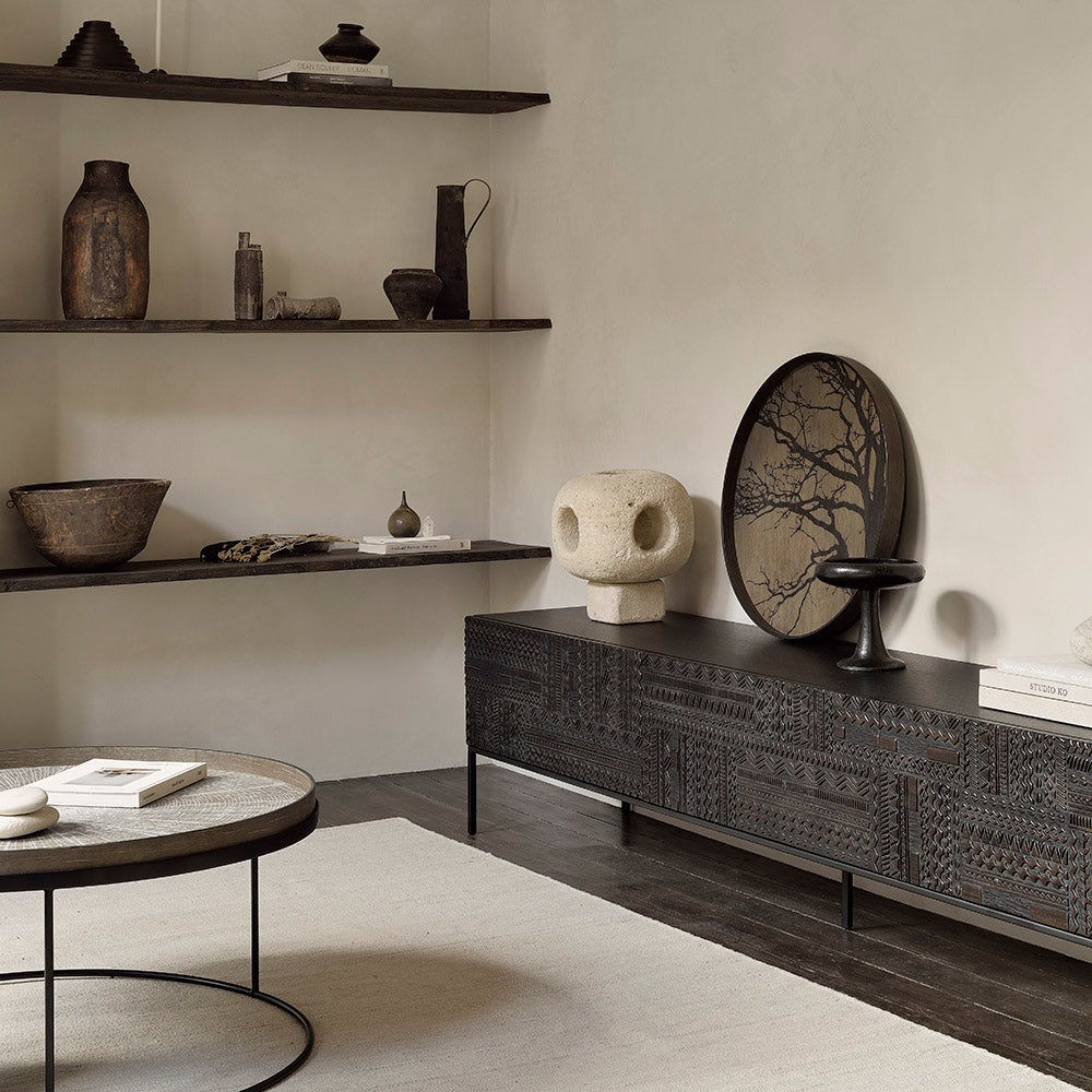 Slice trebrett Ø92 cm hvit