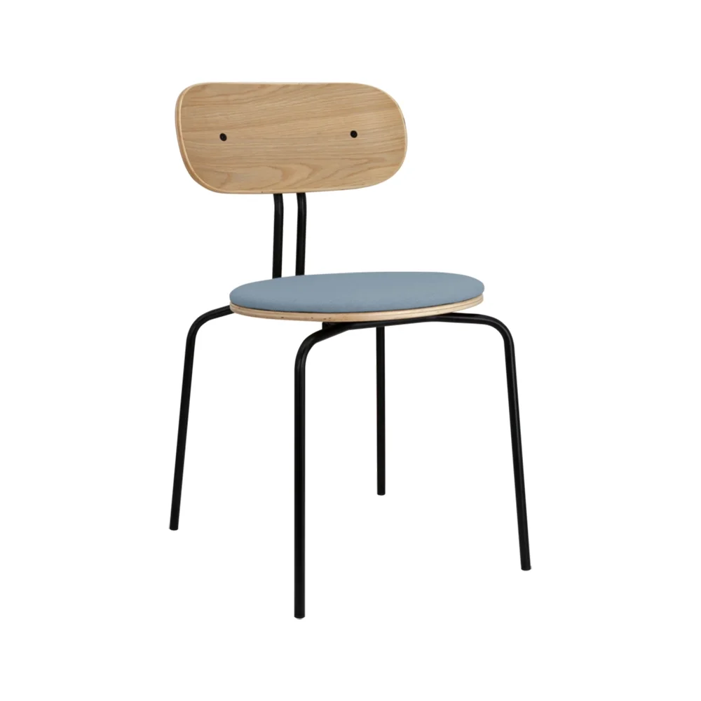 Curious spisestol eik/svart metall Bright Skies
