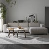 Willard sofa 4-seter sofa med chaiselong høyre stoff Alice lys beige