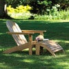 Adirondack lænestol skammel teak 