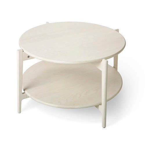 Leia Sofabord Hvit oljet ask 