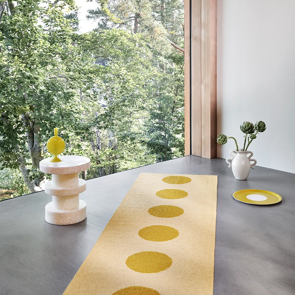 Vera Pop teppe Mustard/Pale Yellow 70 x 280cm