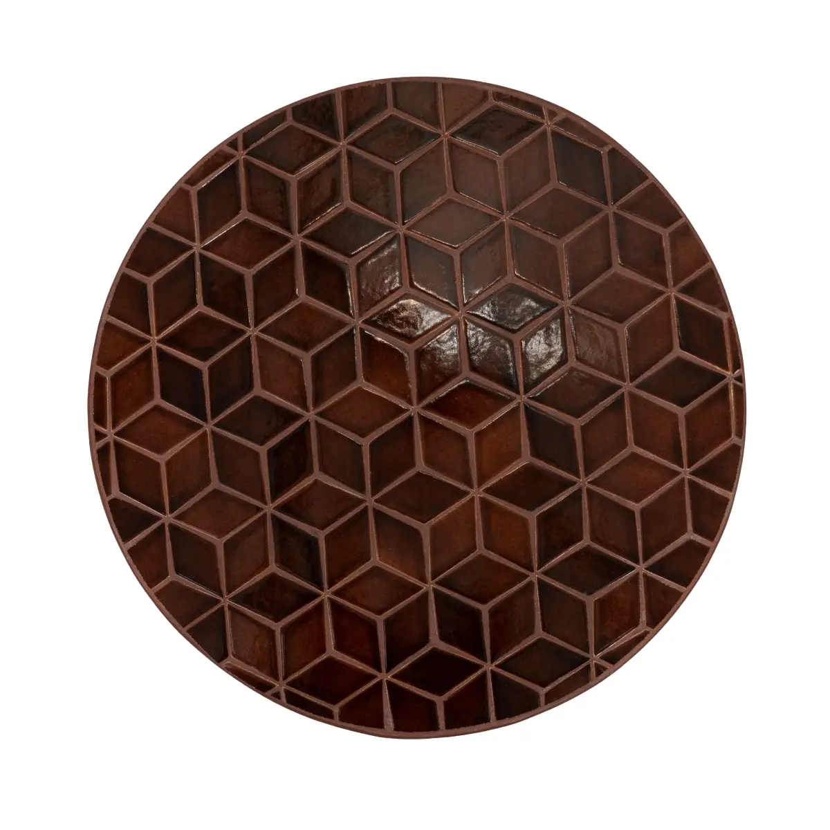Salongbord Patterna med bordplate i mosaikk – rød