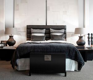 Lisbon sengegavl 180 X 160 cm skinn Artwood