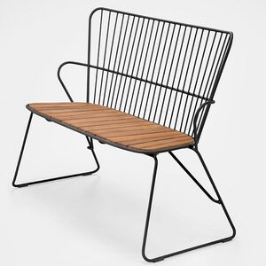  Paon benk svart stål