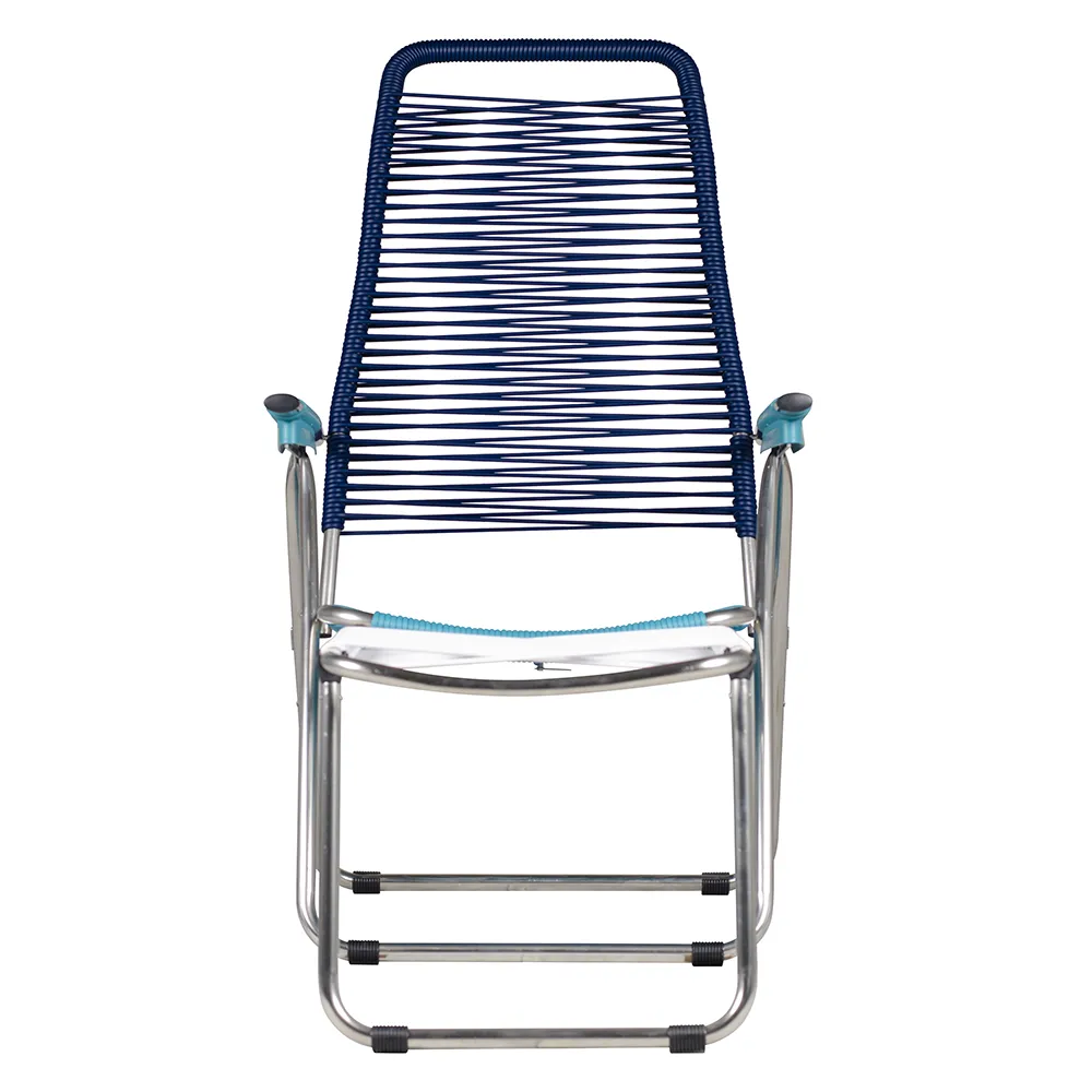 Spaghetti solstol pop blue/turquoise/white/turquise aluminium