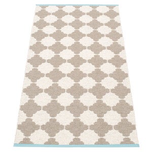 Marre matte 70x150 cm mud / vanilla turquoise stripe 