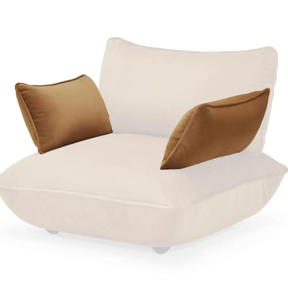 Sumo armlene velvet recycled almond