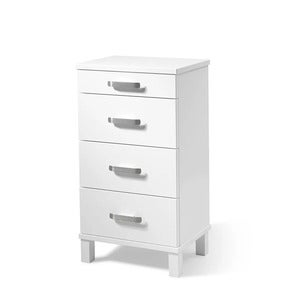 Nadja Kommode H75 B40 Hvitlakkert/Grundstål