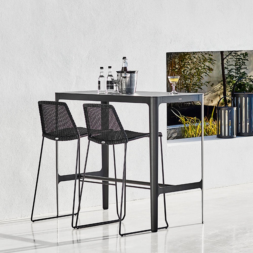 Breeze barstol stabelbar sort 