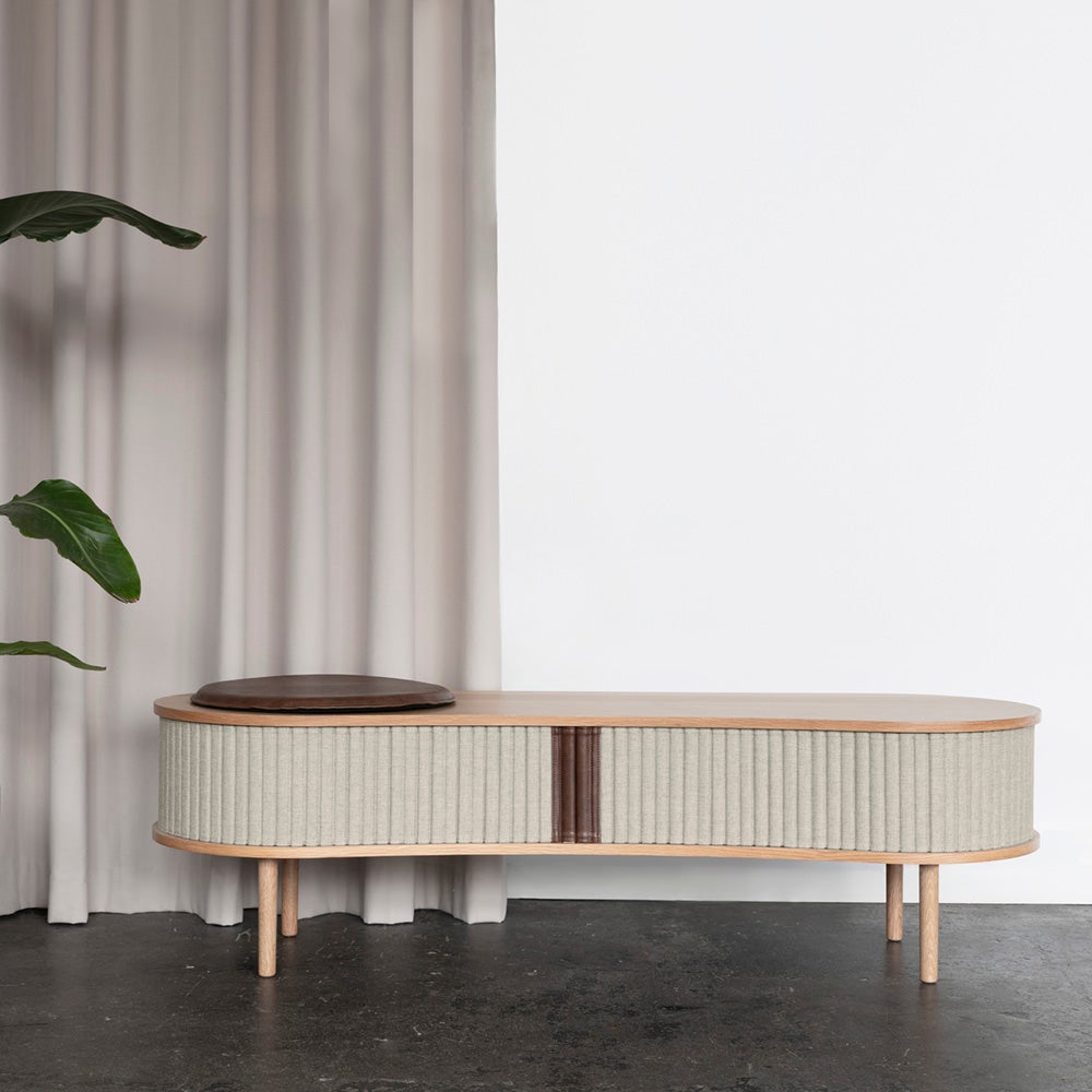 Audacious TV-benk eik/White Sands