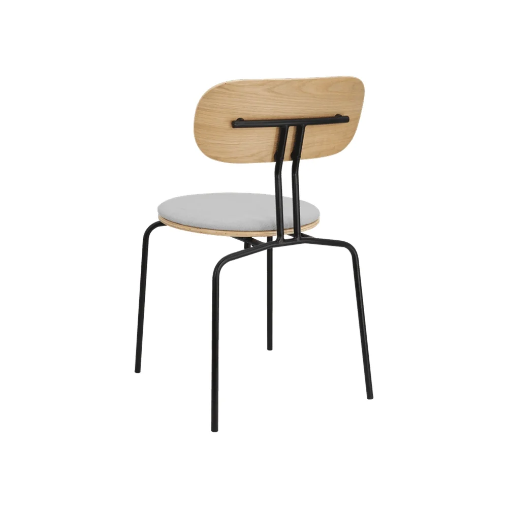 Curious spisestol eik/svart metall Sterling