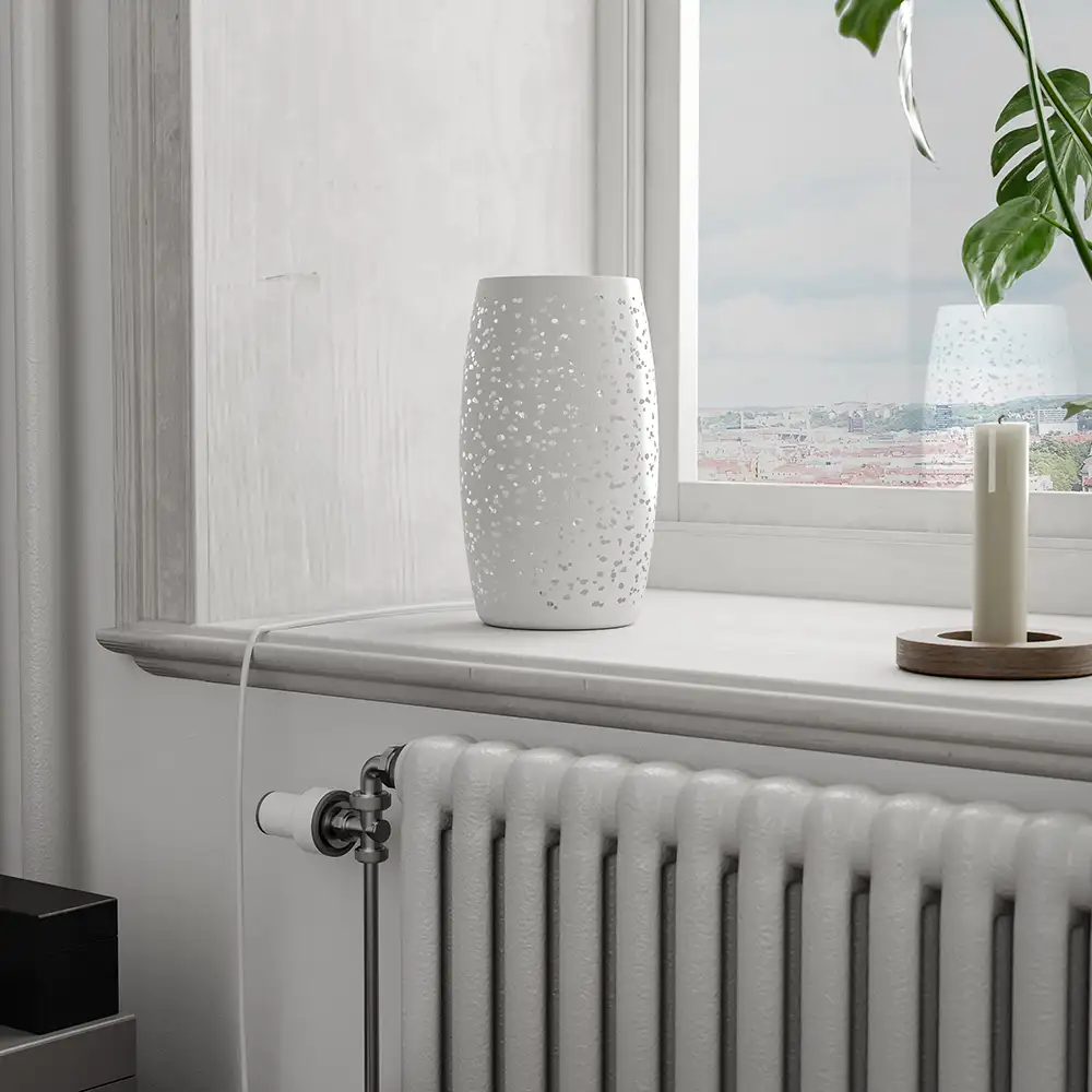 Colby Bordlampe Hvit 