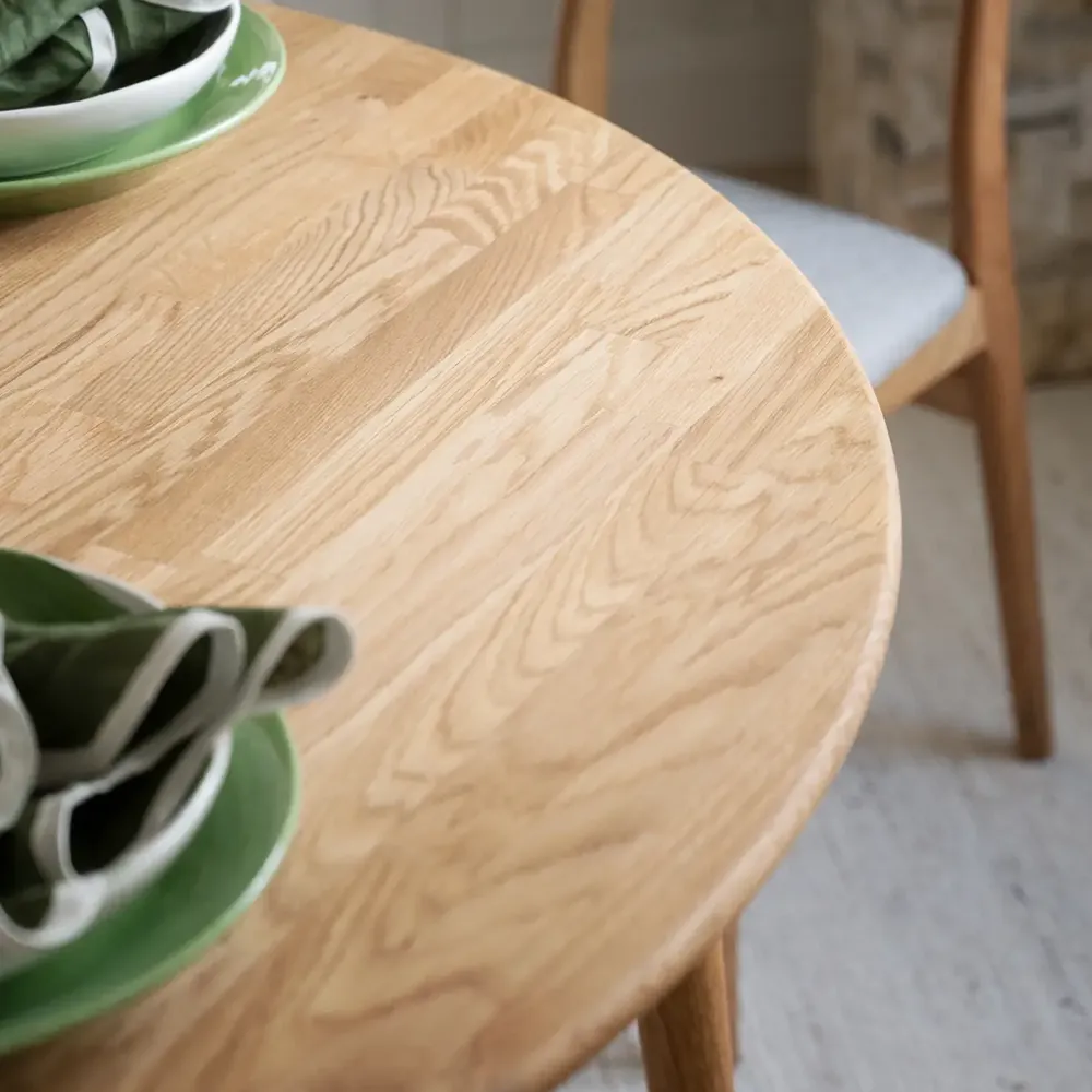 Tyler spisebord Ø120-165 cm eik