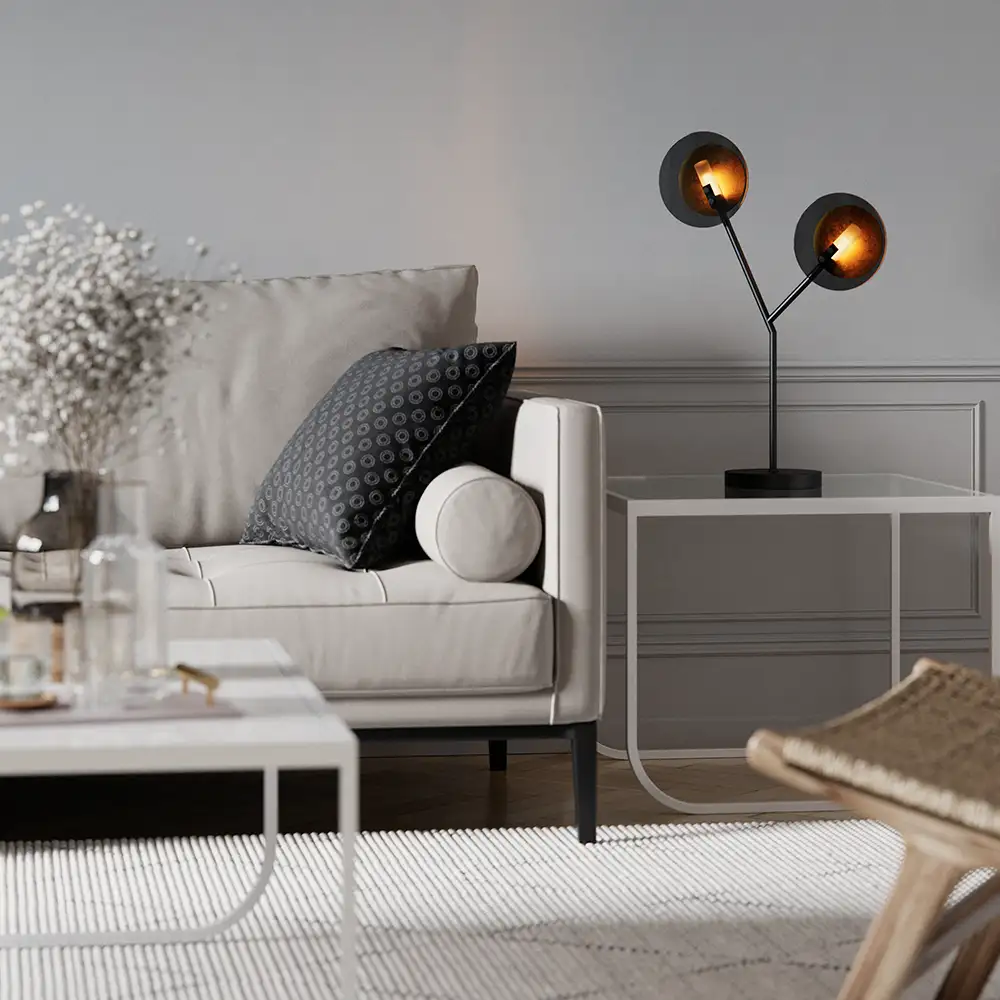 Turno bordlampe Svart