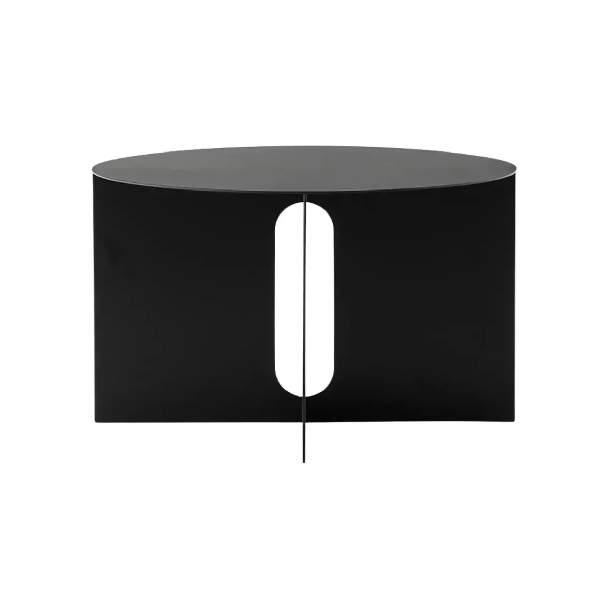 Androgyne Sidebord/understell Sort stål - Ø63 cm