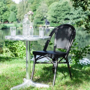 Paris Spisestol Svart Textilene 