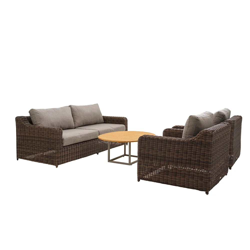 Glendon 3-seters sofa  Dark brown / Soft moose