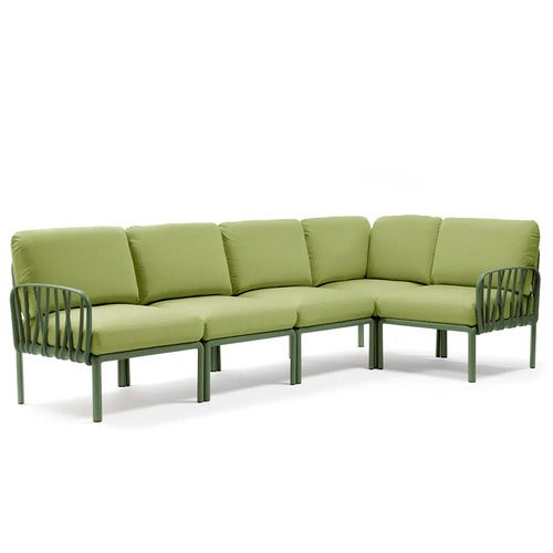 Komodo 5 hjørnesofa Agave - Avocado Sunbrella