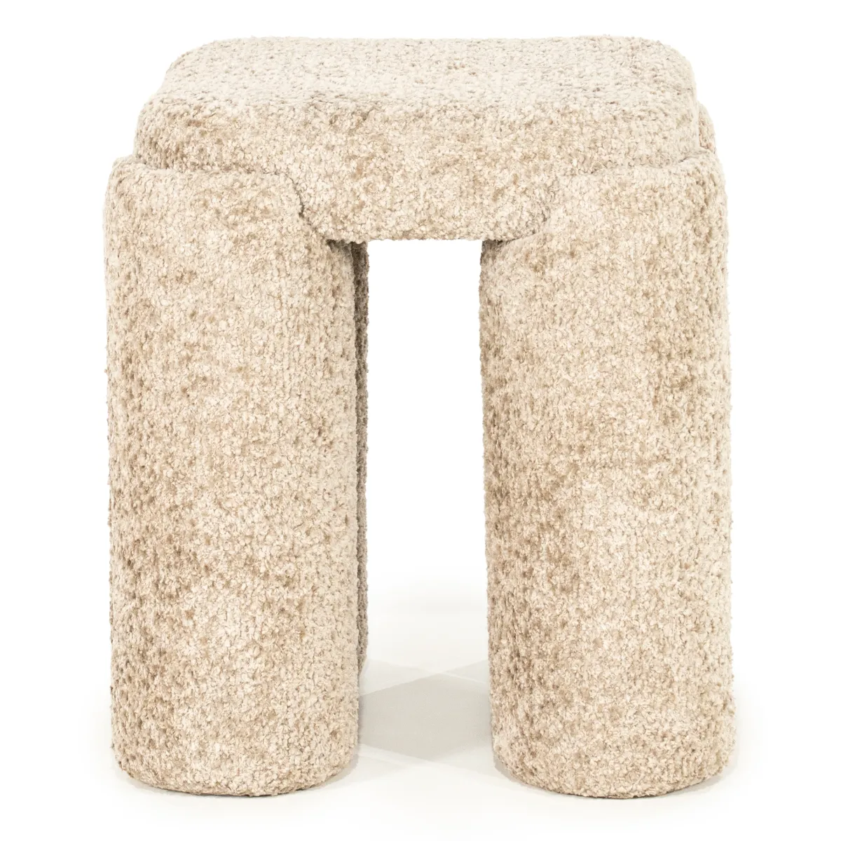 By-Boo, Stool Omla - taupe 42,5x42,5x47 cm