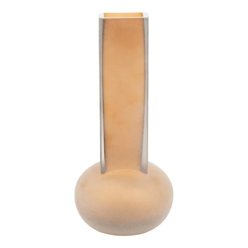Vea 2 vase 11x11x24,5 cm glass brun