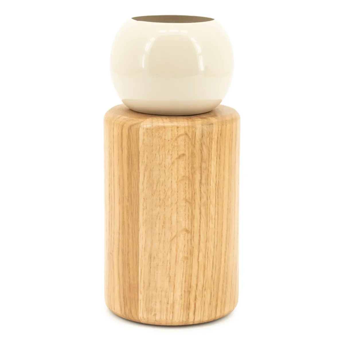 Vase Belloa - beige 12x12x25 cm
