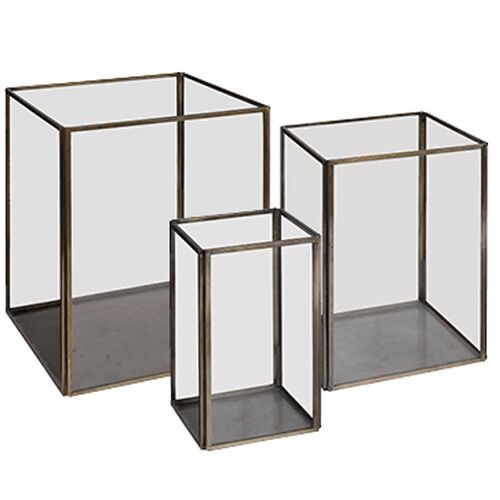 Lausanne lyslykter messing Artwood