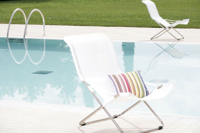 Fiesta hvilestol svart aluminium