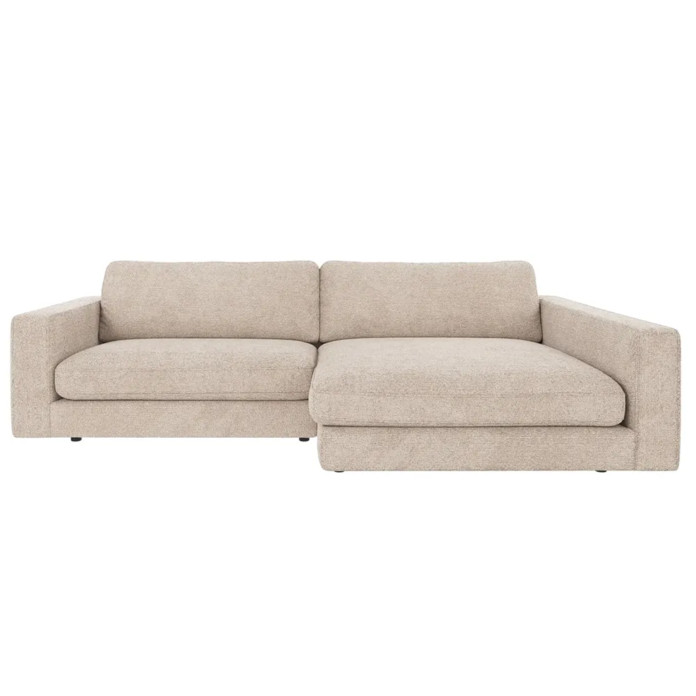 Duncan sofa 3-seter med chaiselong høyre stoff Robin lysegrå