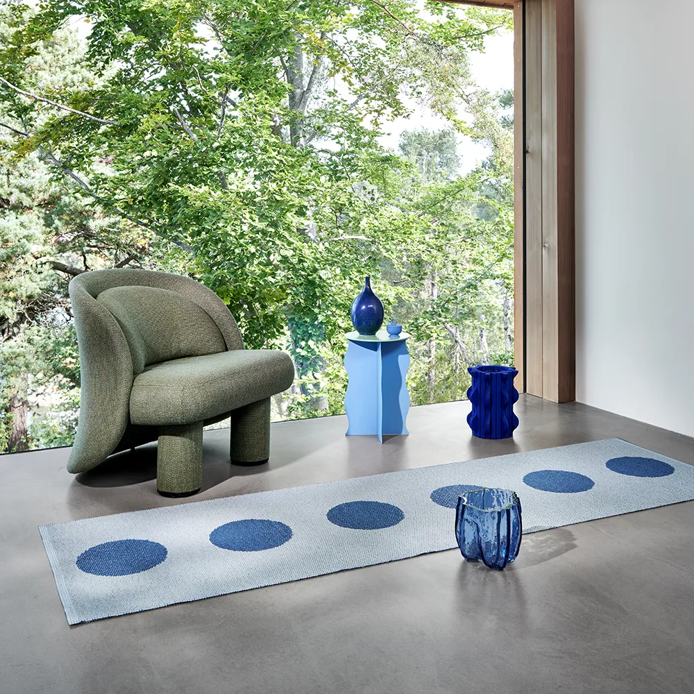 Vera Pop teppe River Blue/Blue Fog 70 x 280cm