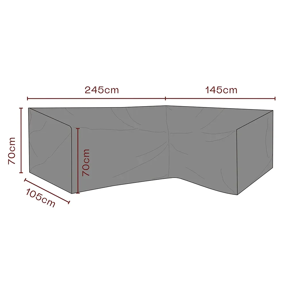 Møbeltrekk hjørnesofa 145/245x70x105 cm Premium