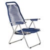 Spaghetti footrest blue matt aluminium